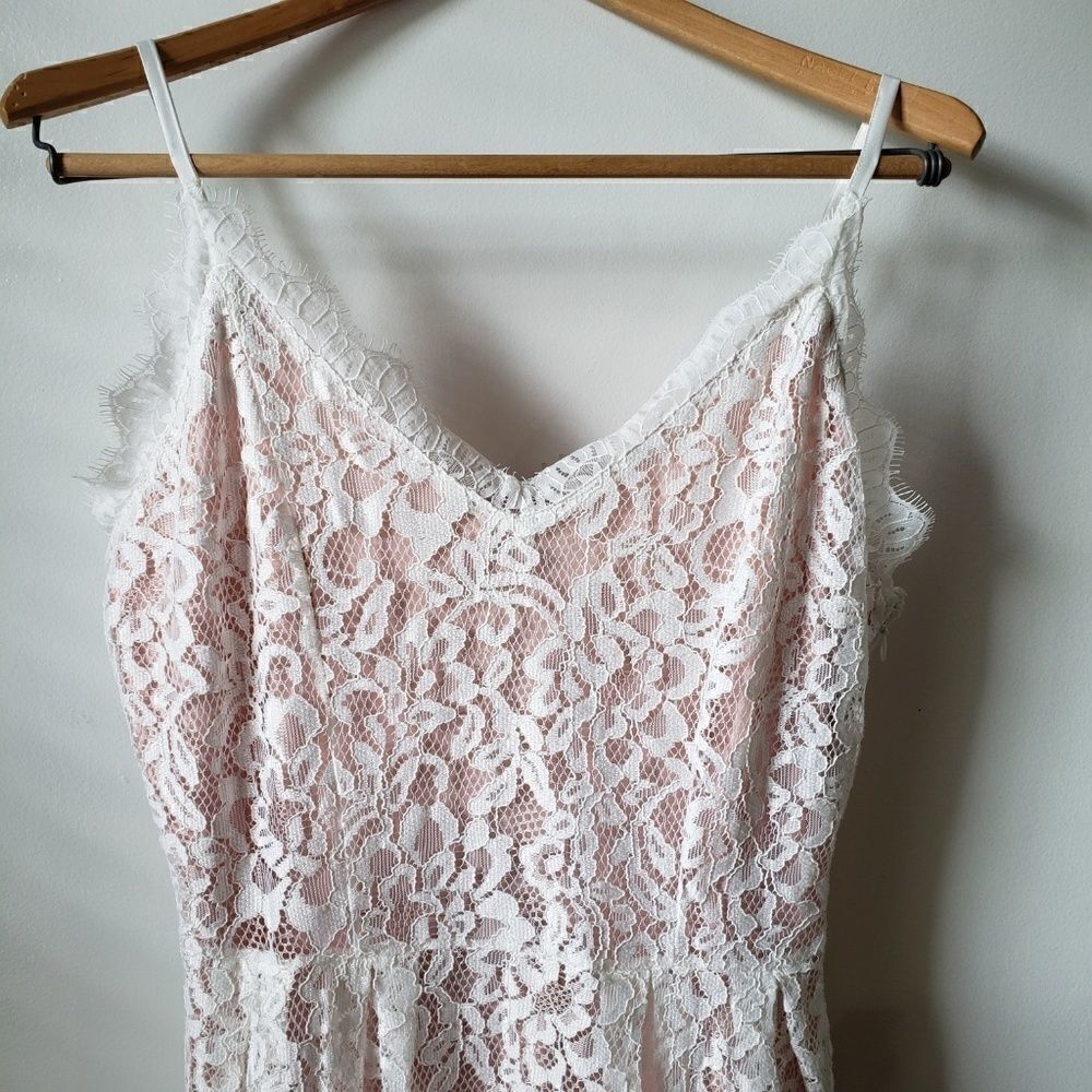 NWT A.B.S COLLECTION WHITE LACE DRESS SZ M - Picture 6 of 8